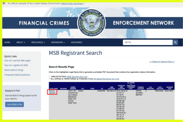 Social payment project Metya obtains US MSB license and SEC registration, actively pursuing global compliance