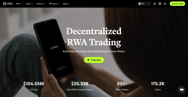 Maitong (MSX) Official Website msx.com Launches Comprehensive Upgrade, Redefining the RWA Trading Brand Sanctuary with Design