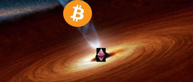 Accelerating the siphoning of Bitcoin, Ethereum is becoming an "absolute black hole" for encrypted assets?