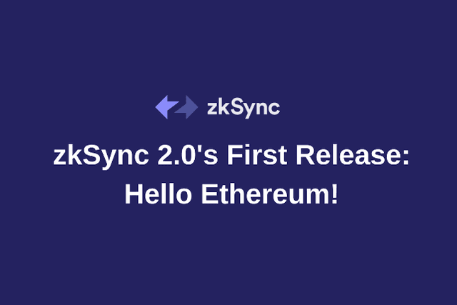zkSync 2.0: Hello Ethereum