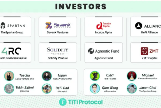 Spartan Group led the investment, and the algorithmic stablecoin protocol TiTi Protocol completed a financing of 3.5 million US dollars
