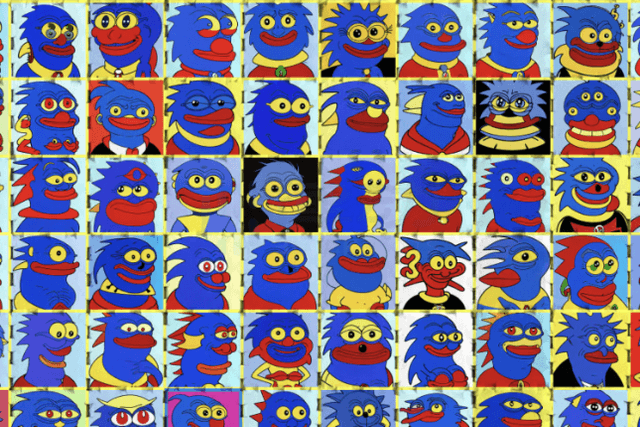 Reincarnated from BSC to ETH, "Stitch Monster" HarryPotterObamaSonic10Inu's abstract style of play