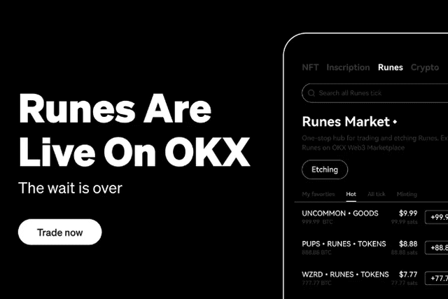 Runes self-developed market is launched. How to explore the rune ecosystem in one stop through the OKX Web3 wallet?