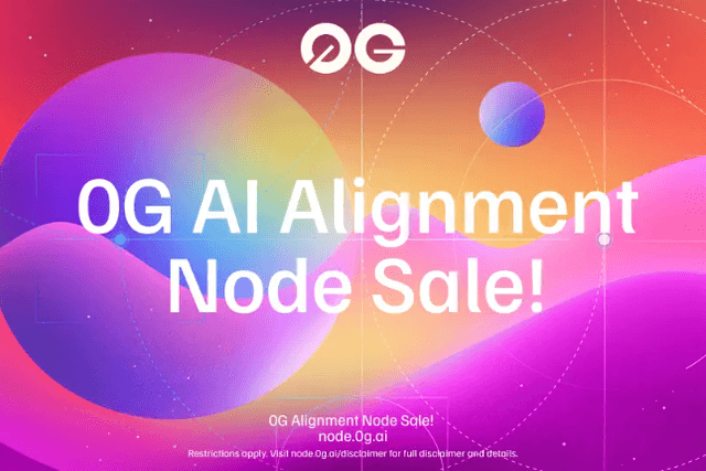 0G Foundation Launches AI Alignment Node Sales: Maintaining AI Integrity and Building a Safer Environment for the Future on the Chain