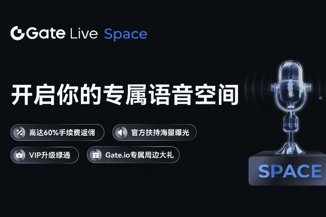 Gate.io Launches GateLive Space to Explore Real-Time Crypto Conversation Space
