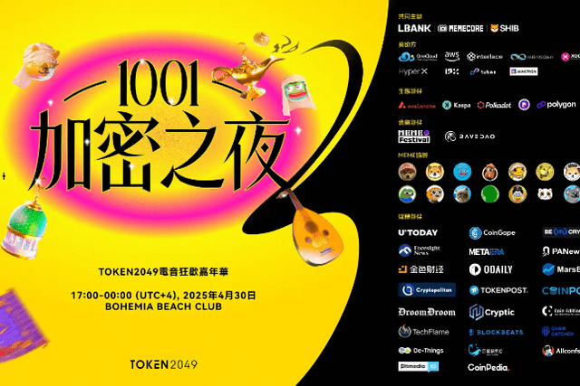 1001 Crypto Night: TOKEN2049 Dubai’s biggest music festival is about to kick off