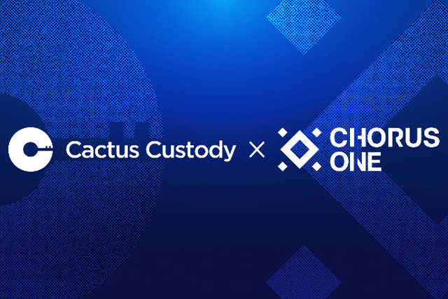 Cactus Custody and Chorus One Partner to Revolutionize the Institutional Ethereum Staking Experience