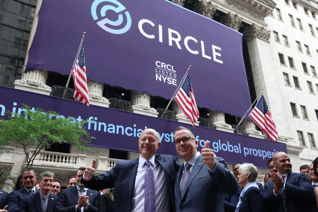 Circle's first week of listing ends: up 258% from opening price, market value exceeds $21 billion