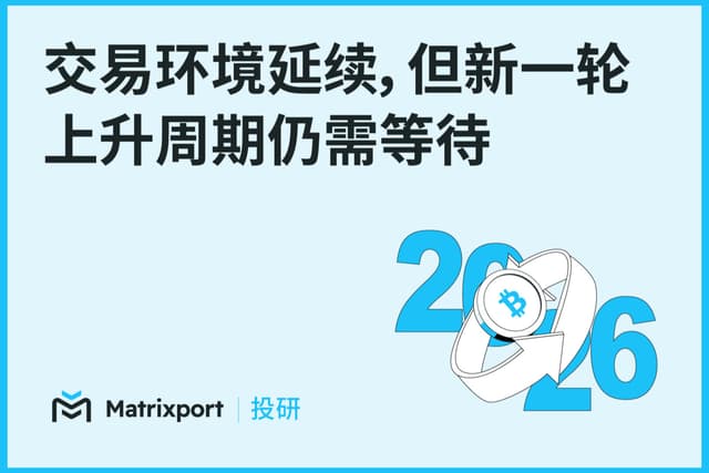 Matrixport 投研：交易環境延續，但新一輪上升週期仍需等待