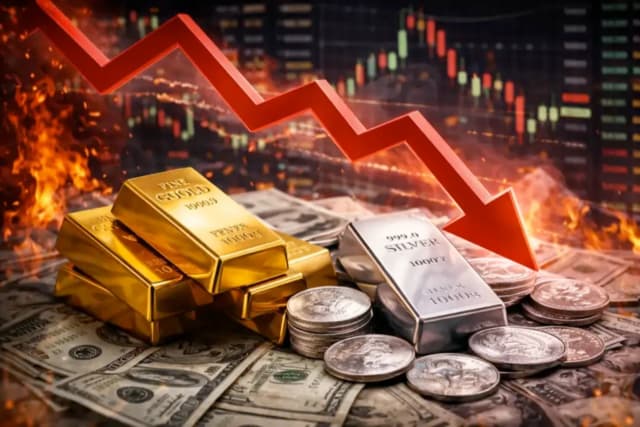 黃金一度跌超4%、白銀暴跌11%，美股大跌引爆演算法交易貴金屬賣盤？