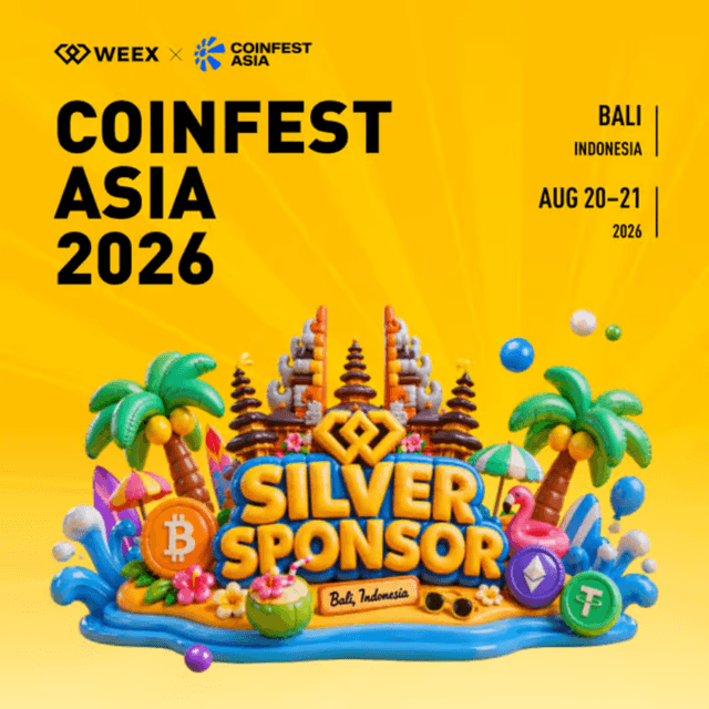 WEEX将亮相Coinfest Asia 2026，AI Trading Lounge 8月20日登陆巴厘岛