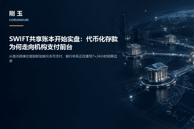 SWIFT共享账本开始实盘：代币化存款为何走向机构支付前台
