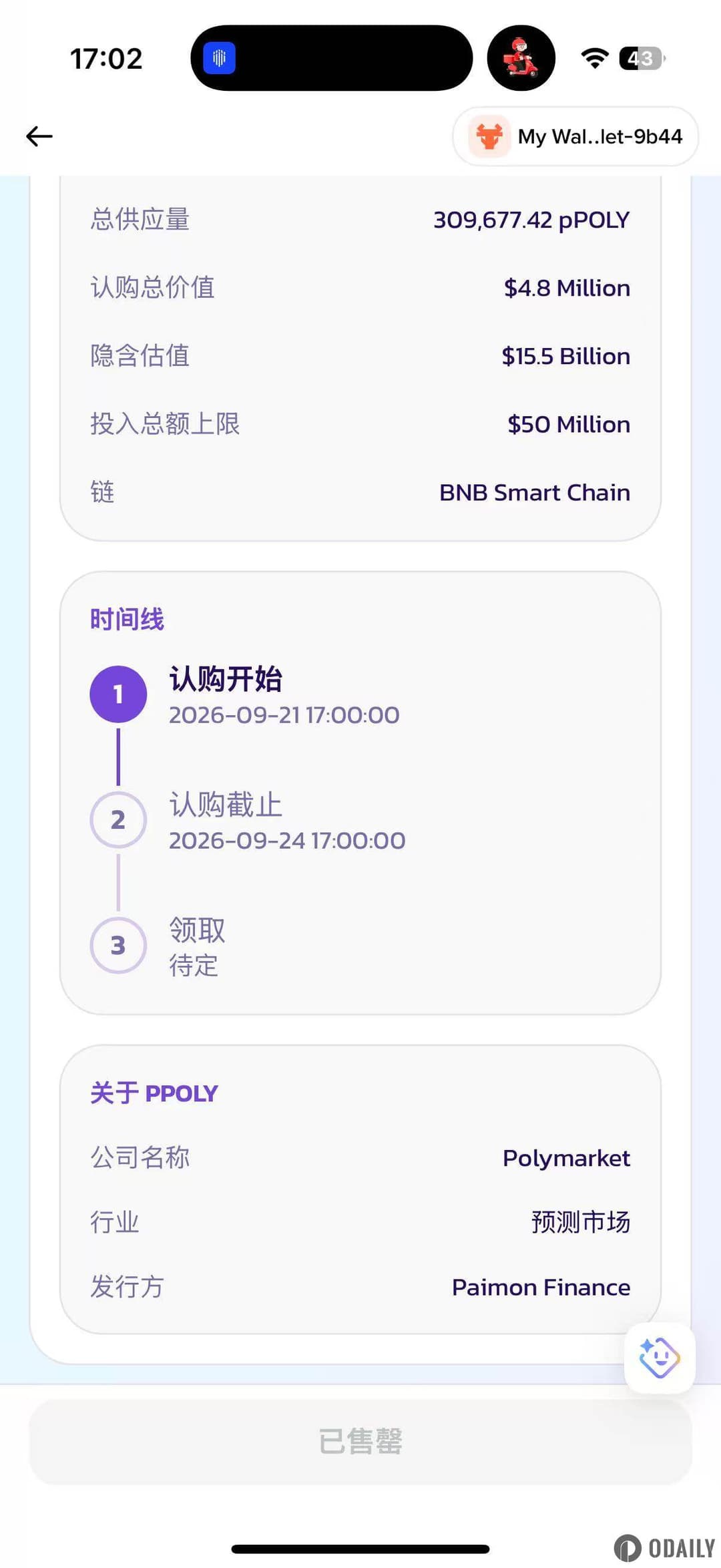 PancakeSwap's first Pre-Access project pPOLY sold out rapidly after opening subscriptions