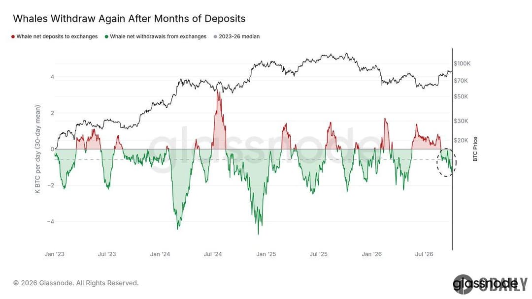 The trend of net Bitcoin inflows to exchanges has ended, and the over-3-month BTC whale sell-off has come to an end