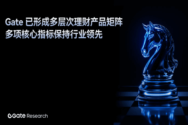 Gate 研究院：Gate 理财矩阵全面升级，多项核心指标行业领先