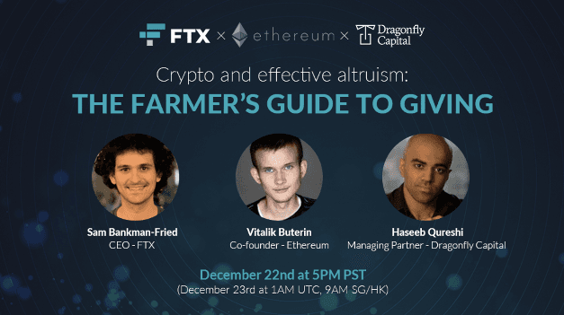 V God, SBF and Haseeb Qureshi will share live broadcast: digital assets and charitable donation