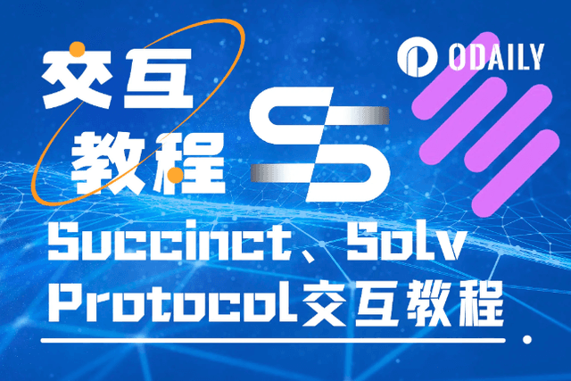 This week’s featured interactive project: Succinct and Solv Protocol