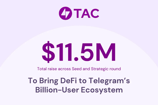融資1150萬美元，TAC想要帶領Telegram十億用戶生態擁抱DeFi