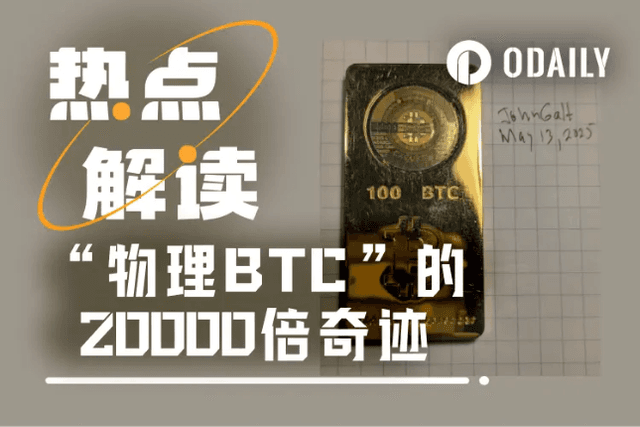 「實體BTC」出世，一場長達13年的20,000倍投資奇蹟