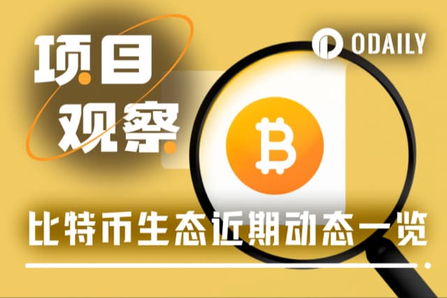 百花齊放,速覽比特幣生態近期熱點專案進展