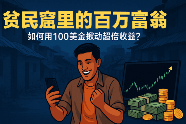 貧民窟裡的百萬富翁,如何用100美金撬動超倍收益?