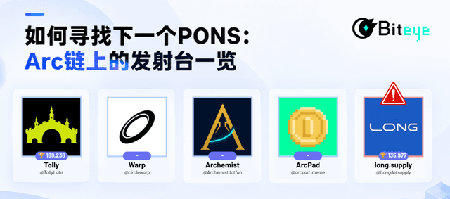 PONSの次を見つける方法:Arcチェーン上のローンチパッド一覧