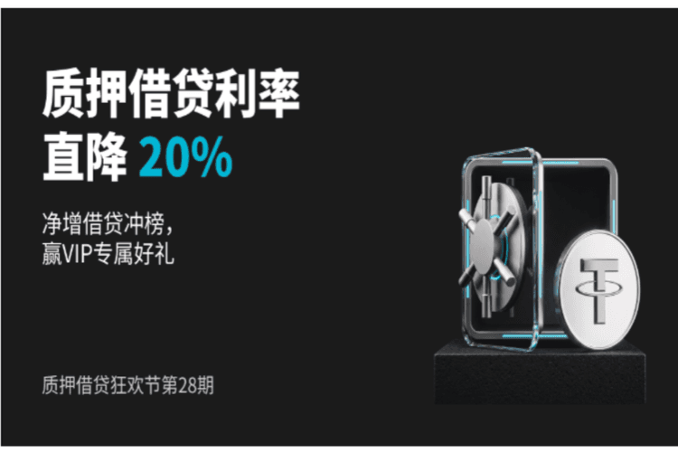 Bitget 推出第 28 期质押借贷活动,USDT 借贷最高享 20% 减息