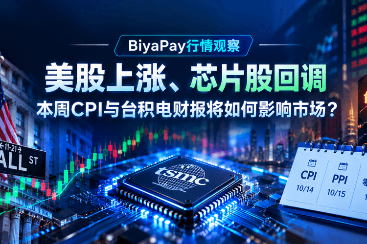 BiyaPay市場観察|米国株上昇、半導体株反落、今週のCPIとTSMC決算は市場にどう影響するか?