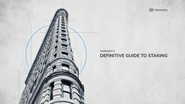 The Official Guide to Harmony Public Staking